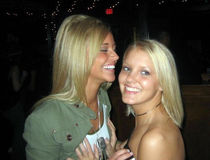 Skinny blonde.